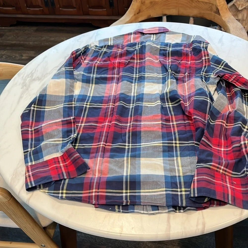 Tailored by Jcrew Summer Plaid Shirt - Picture 5 of 7